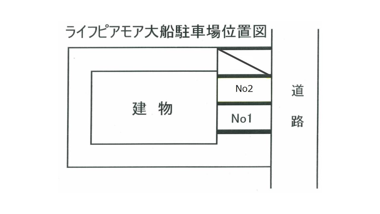 ﾗｲﾌﾋﾟｱﾓｱ大船駐車場の駐車配置図