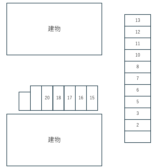 Ｂｌｕｅ　ｂｉｒｄ　Ａの駐車配置図