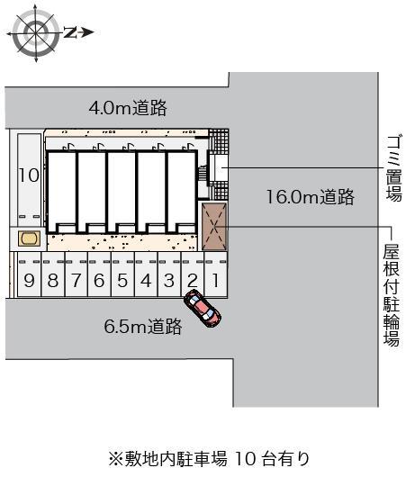 ヴィラ　ブランカ(55562)の駐車配置図