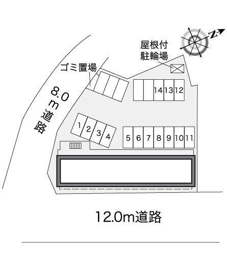 安祥(27807)の駐車配置図