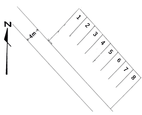 スマイルパーク藤町63トラックの駐車配置図