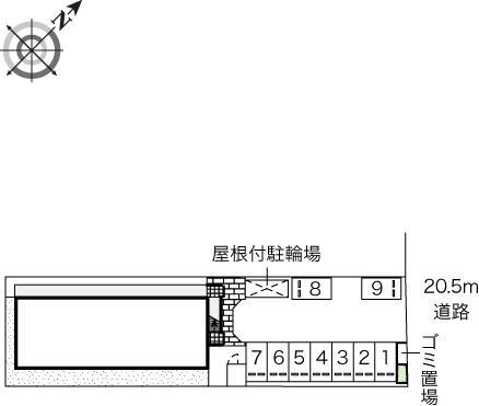 フォーレパレス(43870)の駐車配置図