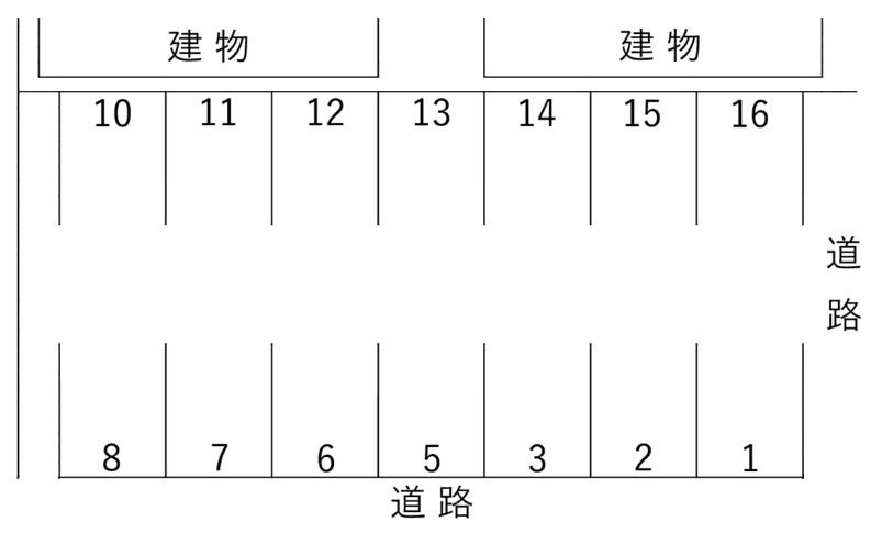 14駐車場の駐車配置図