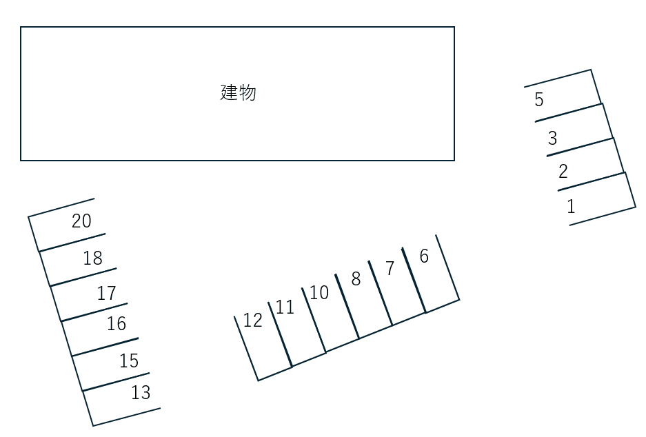 ルミエール　ＭＨの駐車配置図