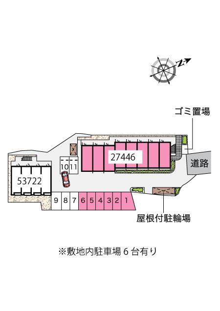 アンジュール(27446)の駐車配置図