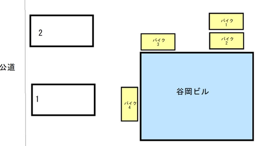 谷岡ビルの駐車配置図