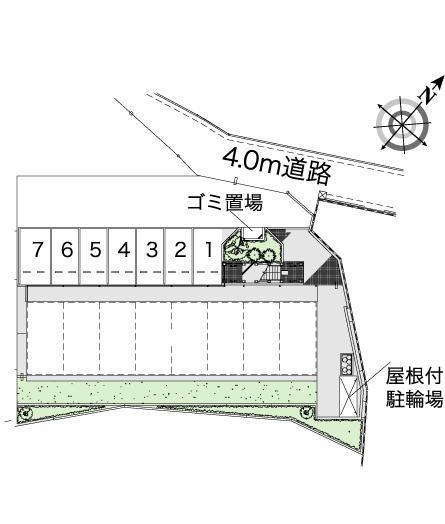 坂之台ビレッジ(43205)の駐車配置図