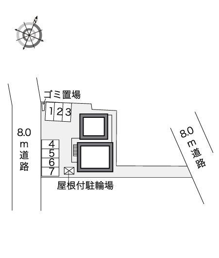 エルム(40234)の駐車配置図