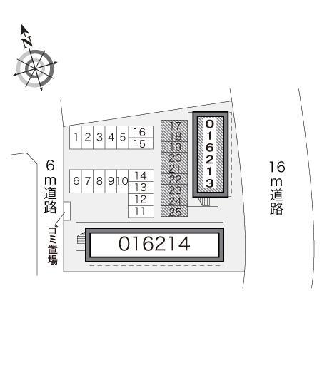 カネエーズ松ヶ丘Ａ棟(16213)の駐車配置図