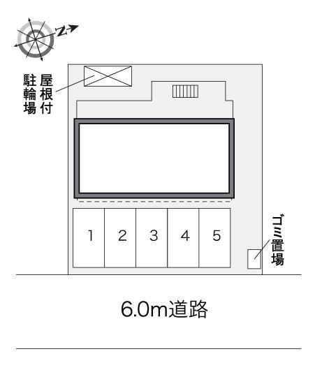 横田新町(28534)の駐車配置図