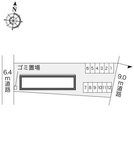 青雲(22570)の駐車配置図