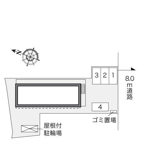 フローラガーデン(31107)の駐車配置図