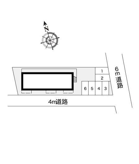 フルール(7496)の駐車配置図