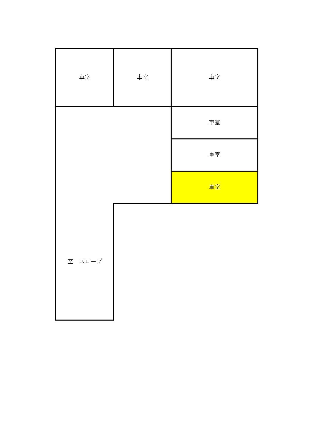 【平面駐車場】安堂寺パーキングの駐車配置図