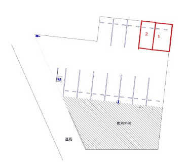 松戸大金平第１の駐車配置図