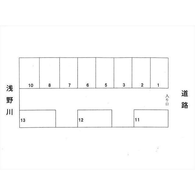 中野駐車場の駐車配置図