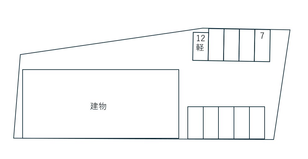 コンフォート那須別駐車場の駐車配置図