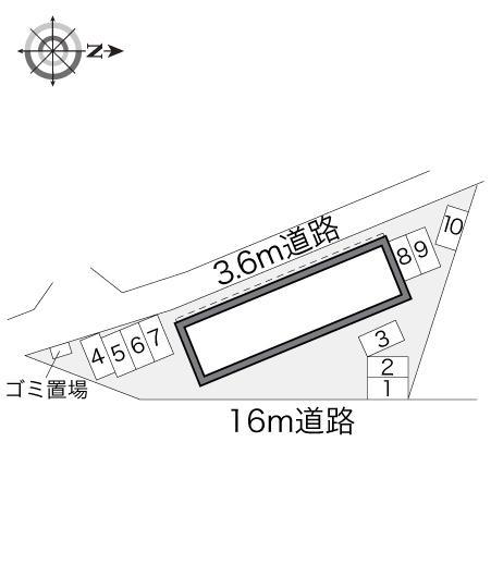 西久保(14386)の駐車配置図