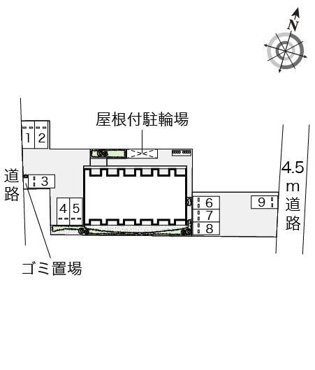 吉良吉田(54758)の駐車配置図