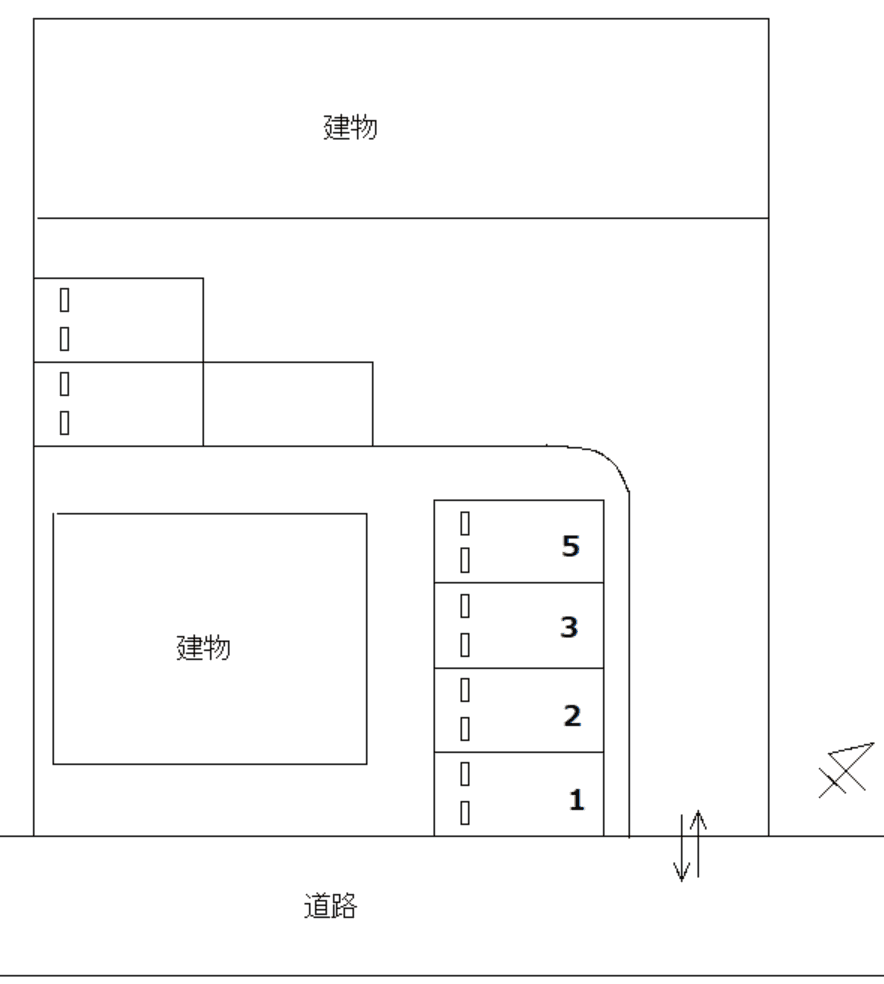 FKグランバリエ清水ヶ岡駐車場の駐車配置図