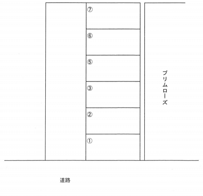小鹿若林駐車場の駐車配置図