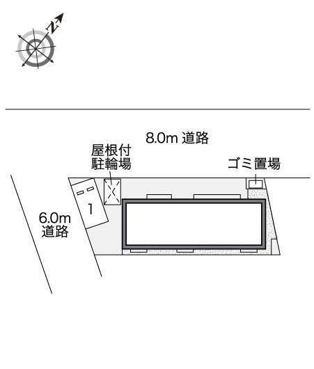 セラン髙石Ⅲ(46389)の駐車配置図