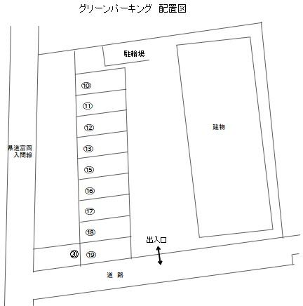 グリーンパーキングの駐車配置図