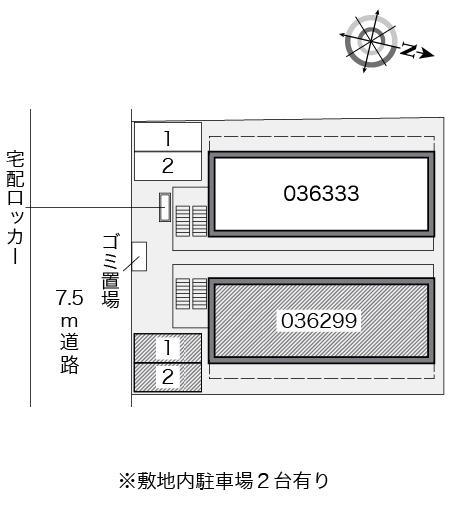 友井(36299)の駐車配置図