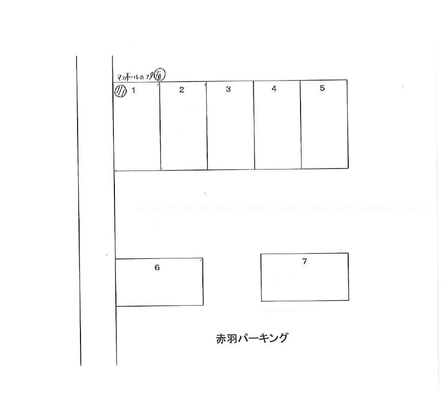 赤羽パーキングの駐車配置図
