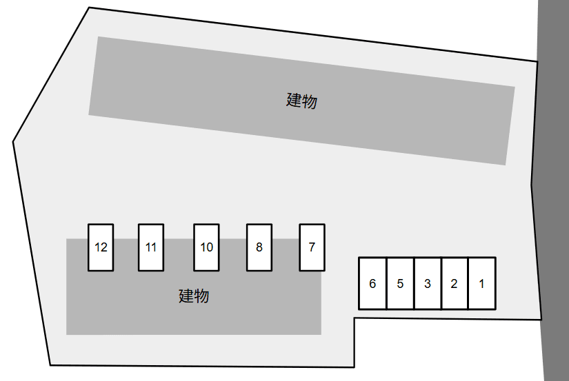 Ｖａｓｔ　Ｆｕｋｕの駐車配置図