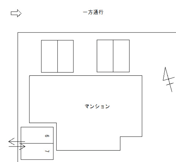 FK・Bel Arbre駐車場の駐車配置図