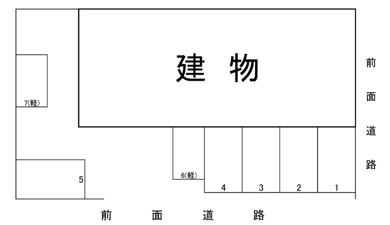 おひさまパーキングの駐車配置図