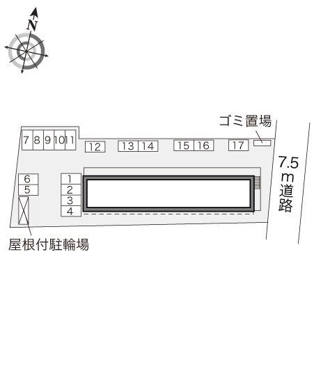 オークトゥリーズ(28835)の駐車配置図