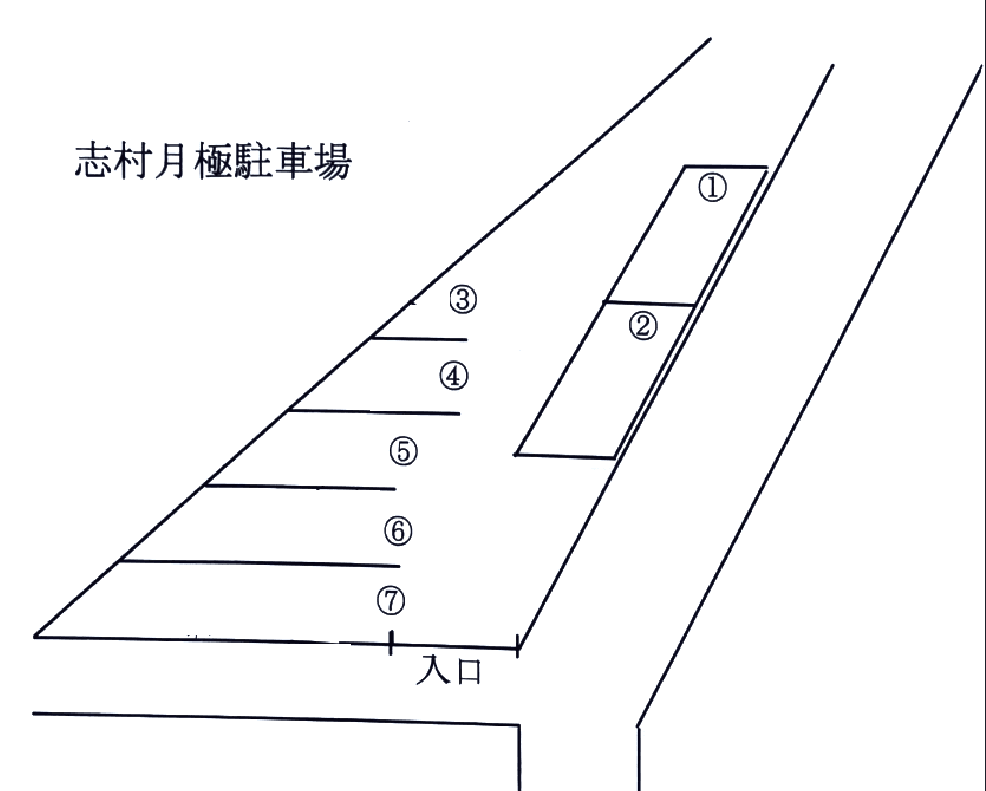 志村月極駐車場の駐車配置図