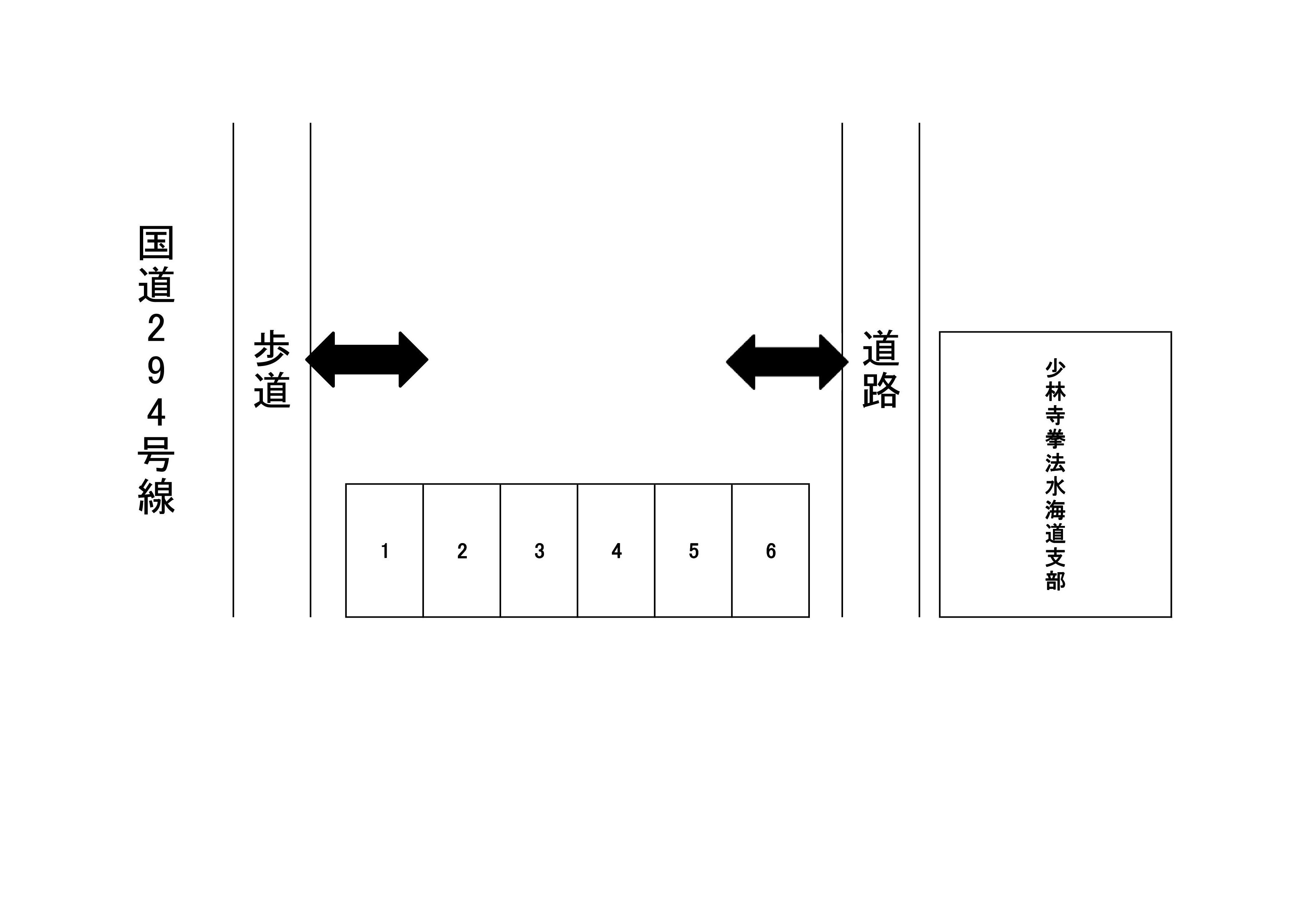 山田町4729駐車場の駐車配置図