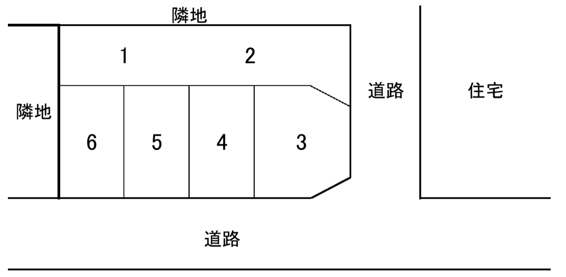 近藤駐車場の駐車配置図