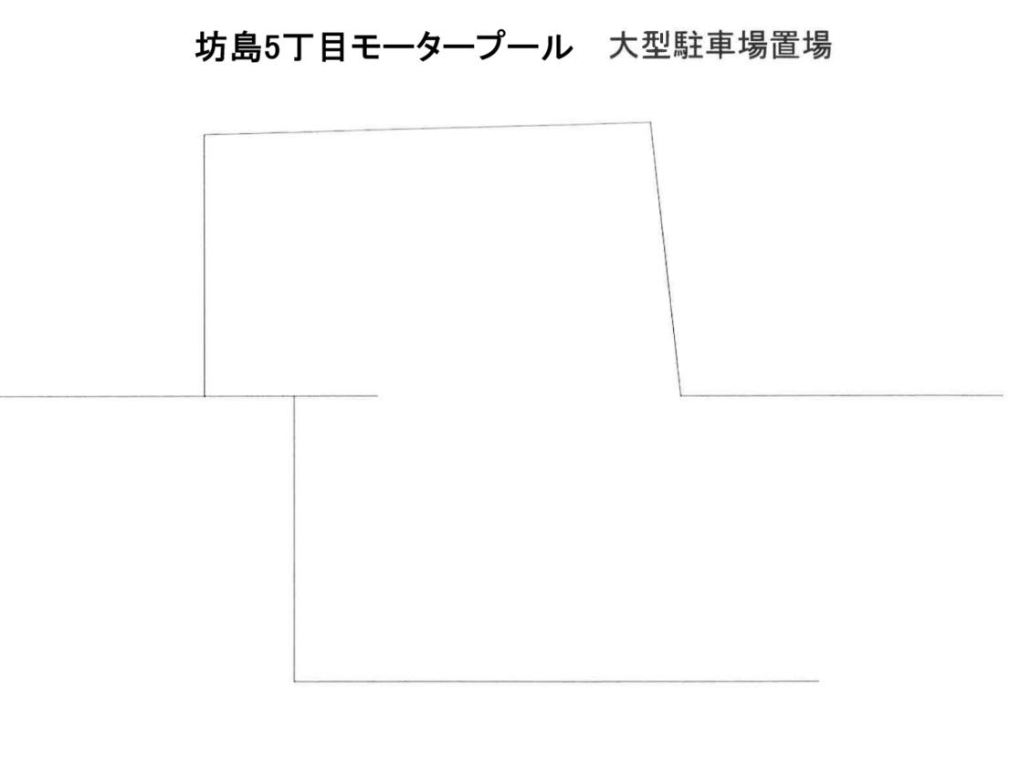 坊島5丁目モータープール（大型）の駐車配置図