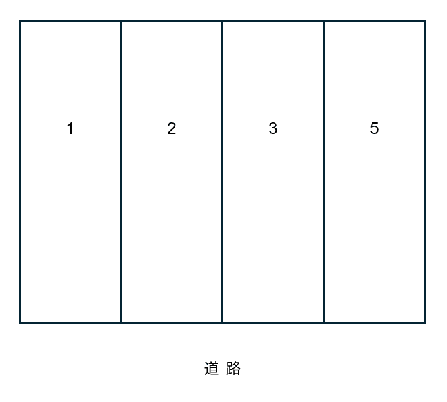 椎谷ガレージの駐車配置図