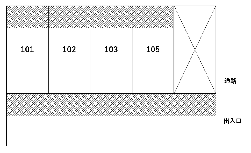 白金町PA22-5の駐車配置図
