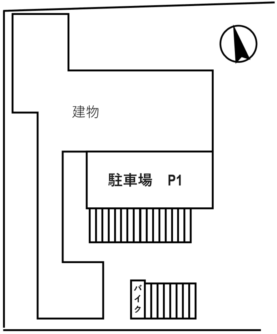 ブライズ大森の駐車配置図