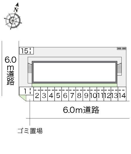 パークサイド青葉(13342)の駐車配置図