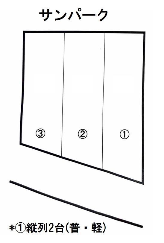 サンパークの駐車配置図