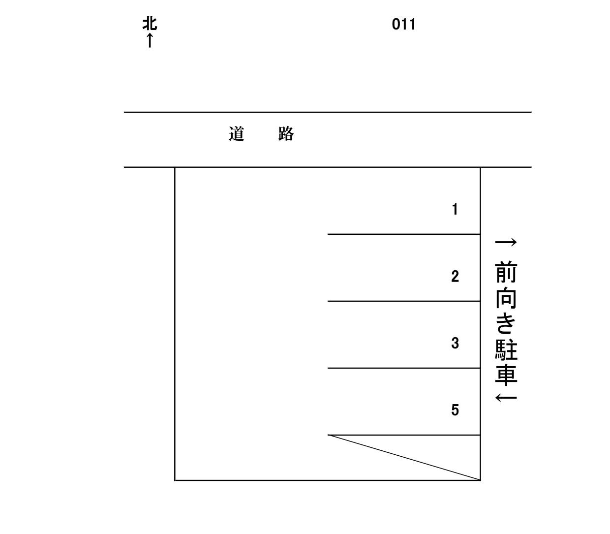 岩倉－11の駐車配置図