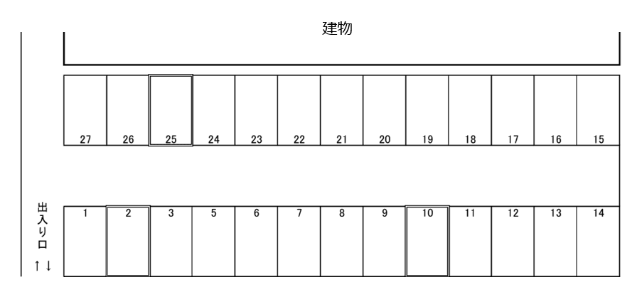 ＴＭ富士ビル前第1駐車場の駐車配置図