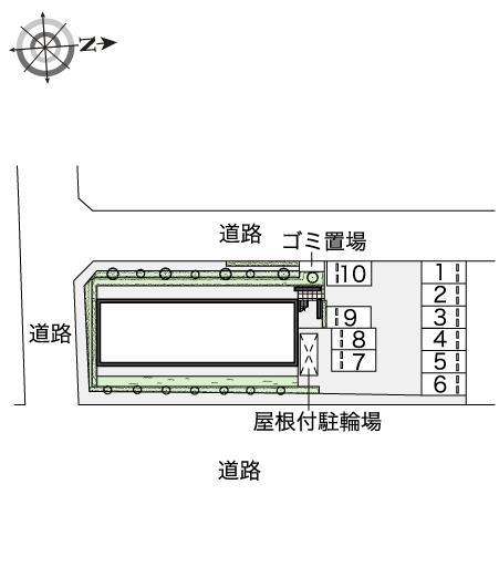 コンフォートフレアⅢ(45917)の駐車配置図
