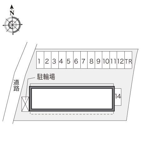 うちだ(10789)の駐車配置図