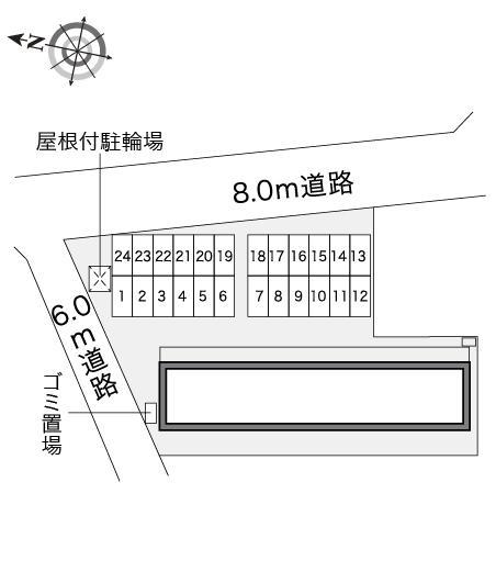 ステージ　栄華(21599)の駐車配置図
