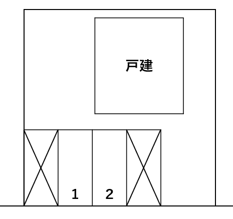 妙典パーキングの駐車配置図
