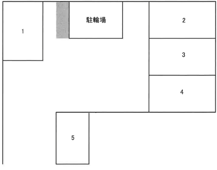 キャッスルハイツ駐車場の駐車配置図