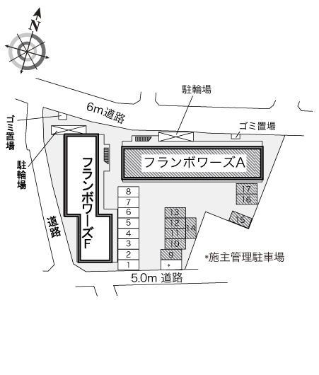 フランボワーズ　Ａ(21012)の駐車配置図